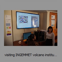 visiting INGEMMET volcano institute in Arequipa